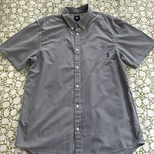 Vans Gray Casual Button Down Shirt